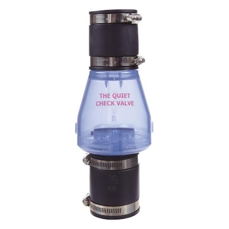 B & K B & K 0821-20HC 2 in. HC Check Valve Quiet  Clear 4530226